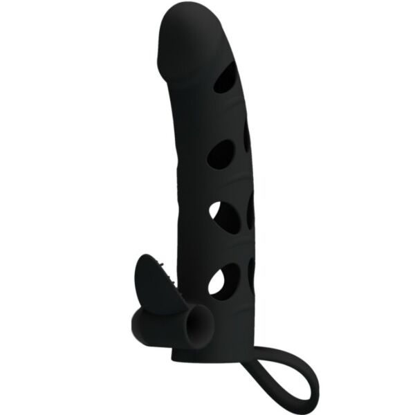 Manchon pénien Pretty Love 15,2 cm avec mini-vibromasseur et textures