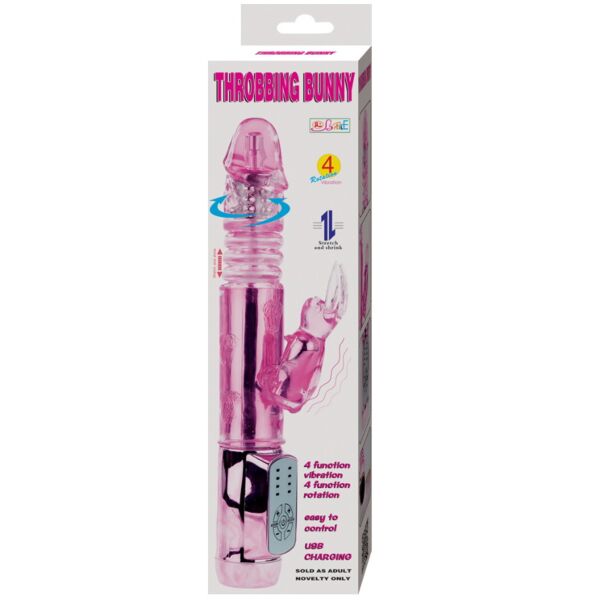 Vibromasseur rabbit Baile Rabbit Throbbing Butterfly avec son stimulateur clitoridien en forme de papillon