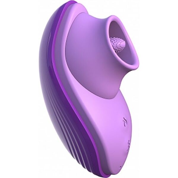 Vibromasseur Fantasy For Her Silicone Fun Tongue, avec sa langue en silicone et son contour amovible