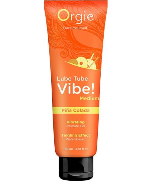 Tube de 100 ml du lubrifiant Orgie Lube Tube Vibe Piña Colada