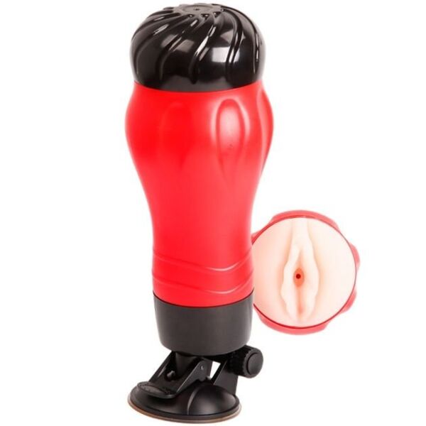 Masturbateur Crazy Bull BM-00900T47Z avec sa base à ventouse