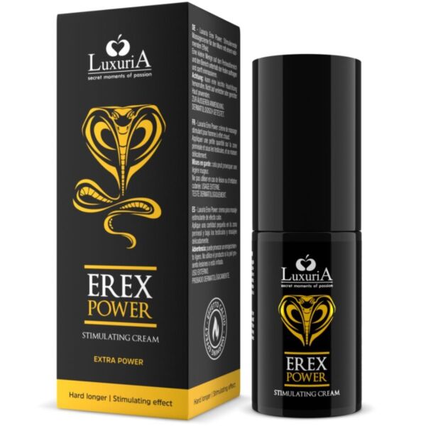 Flacon de la crème stimulante Intimateline Luxuria Erex Power de 30 ml