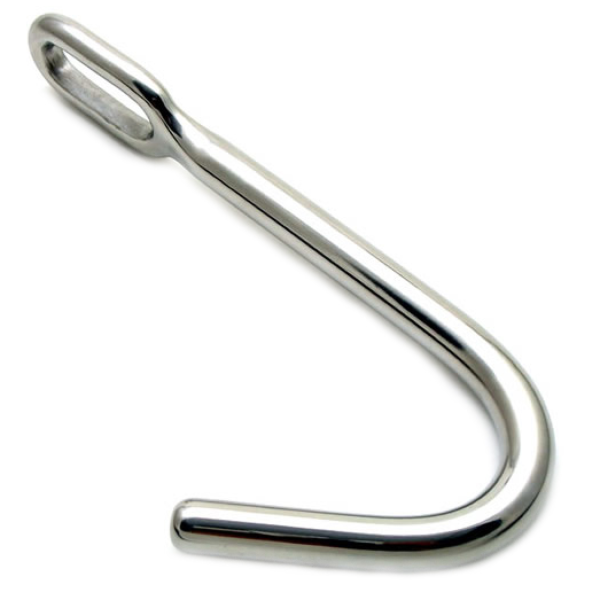 Crochet anal Metal Hard Anal Bondage Hook, avec l'anneau sur sa partie droite