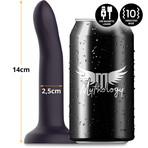 Vibromasseur Mythology Duman Mystic S de couleur violette, avec base à ventouse