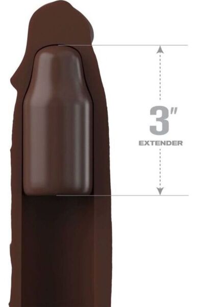 Gaine de pénis Fantasy X-Tensions Elite en silicone, avec extension au bout