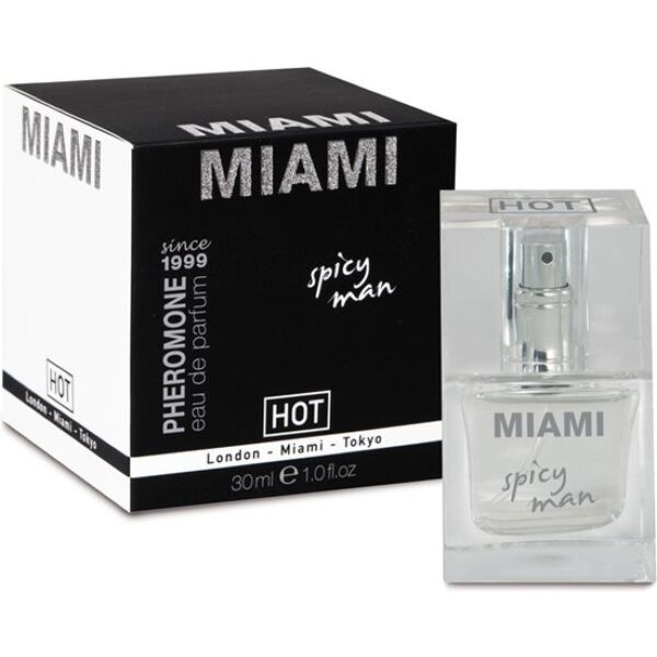 Parfum aux phéromones HOT Miami Spicy pour homme, 30 ml