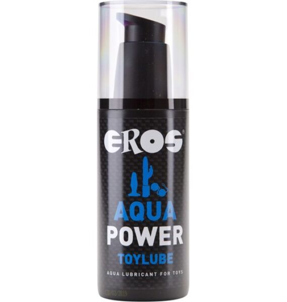 Lubrifiant à base d'eau Eros Aqua Power Toylube 125 ml en flacon avec pompe doseuse