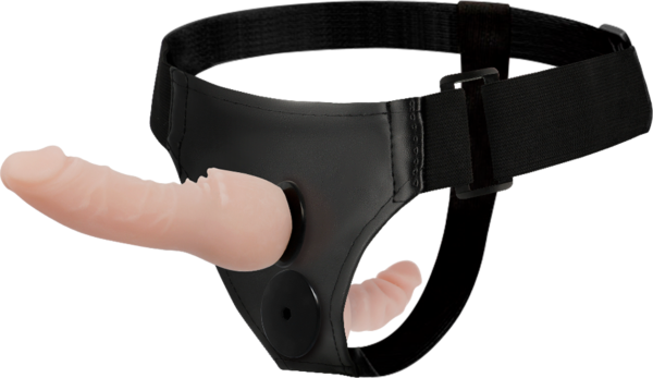 Gode ceinture double Harness Attraction Wayne avec son gode réaliste