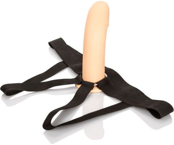 Gode ceinture creux CalExotics avec son harnais et son anneau