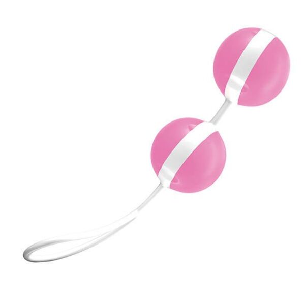 Boules de geisha JOYDIVISION Joyballs Trend roses et blanches, avec leur cordon de retrait