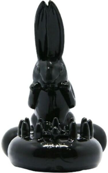 Anneau vibrant Baile Sweet Ring noir, avec son lapin pour le clitoris
