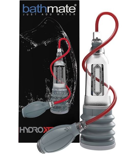 Pompe à pénis hydraulique Bathmate Hydroxtreme 5 avec sa poire à main