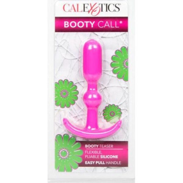 Plug anal Booty Call Booty Teaser avec reliefs et poignée de retrait