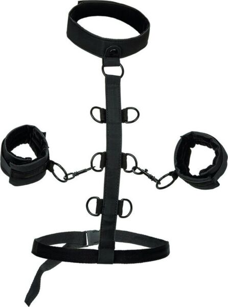 Kit de bondage CalExotics Boundless Collar avec collier, menottes et sangles