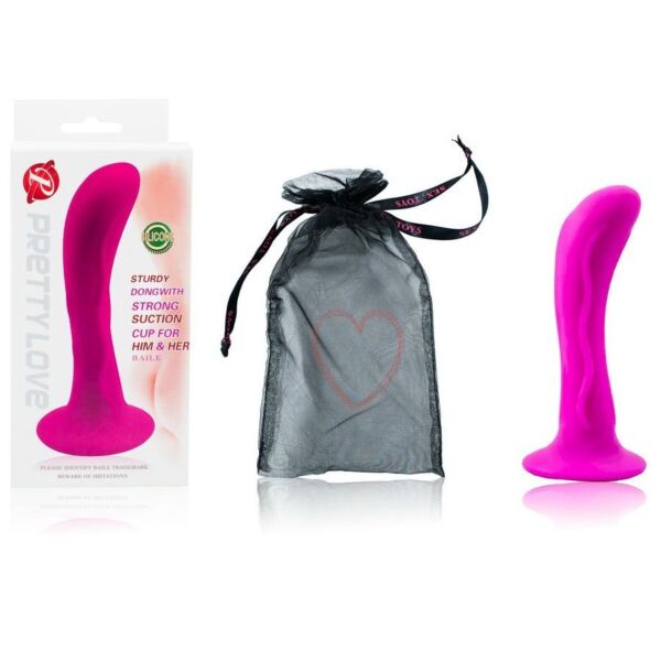 Plug anal Baile Passion en silicone, avec sa base à ventouse