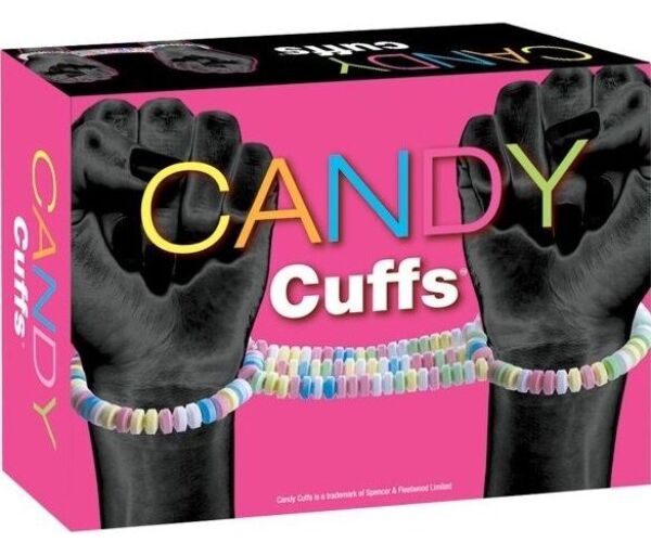 Menottes comestibles Spencer & Fleetwood Candy Cuffs, en perles de bonbon colorées