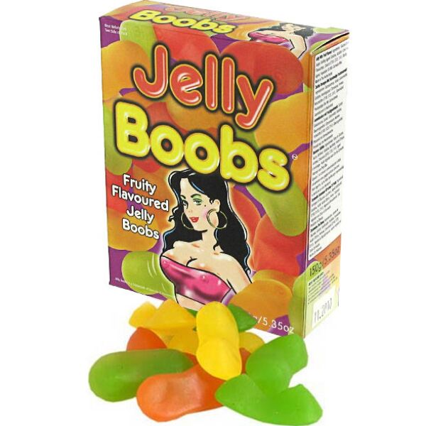 Sachet de bonbons gélifiés Spencer & Fleetwood Jelly Boobs en forme de seins