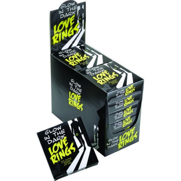 Pack de trois anneaux péniens Glow In The Dark Love Rings de Spencer & Fleetwood