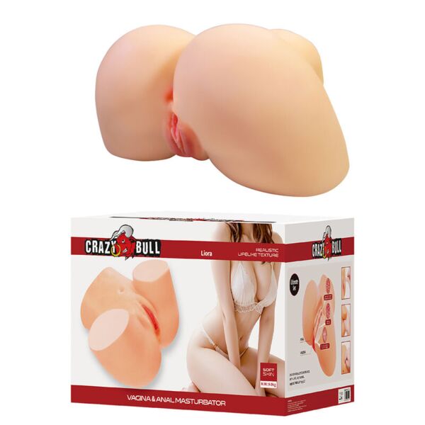Masturbateur Crazy Bull XXL avec double entrée vaginale et anale
