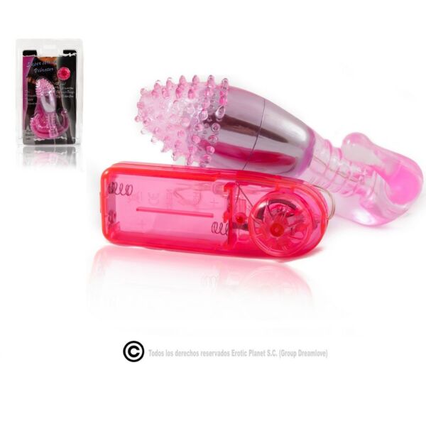 Stimulateur vaginal et anal Baile avec mini-vibromasseur et manche ondulé