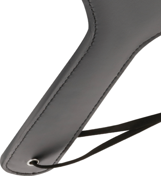 Paddle BDSM Darkness de couleur noire, avec coutures noires et pointes