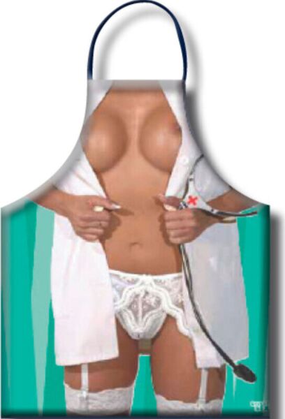Tablier Infirmière de Diverty Sex avec illustration érotique d'infirmière