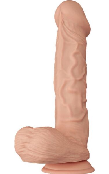 Gode réaliste Baile Beautiful Encounter 26 cm couleur chair, avec testicules et ventouse à la base