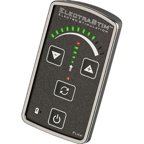 Kit d'électrostimulation ElectraStim Flick EM60-M avec son électrostimulateur, son électrode, ses pads et ses anneaux