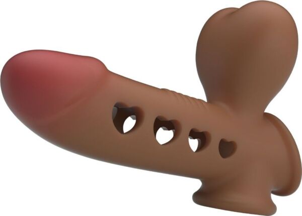 Gaine pour pénis Pretty Love BI-026260Q avec airbag gonflable et sangle pour les testicules