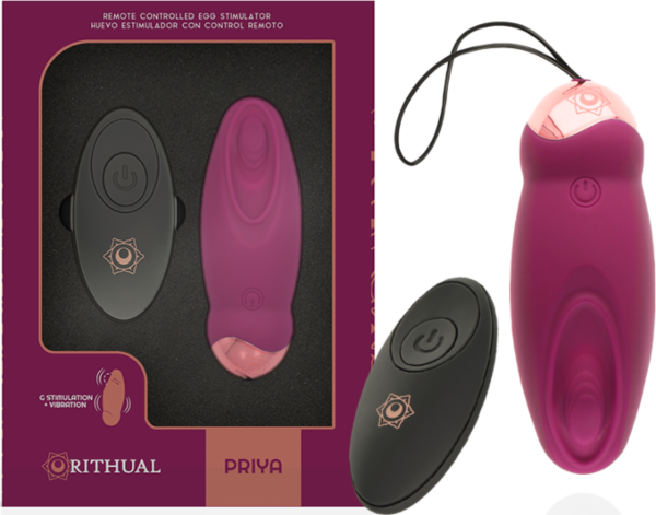 Œuf vibrant Rithual Priya avec sa télécommande