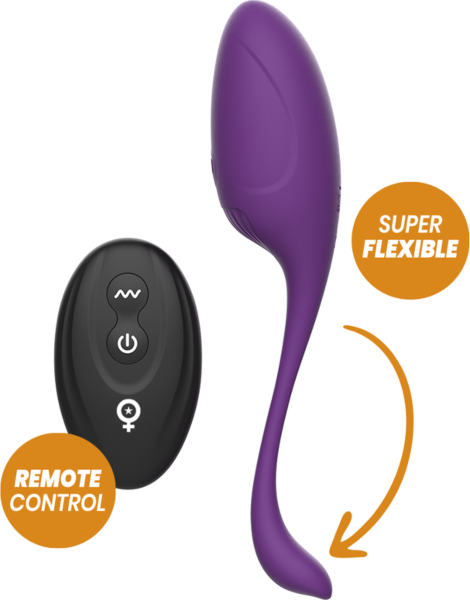 Œuf vibrant Rewolution Rewovo avec sa télécommande