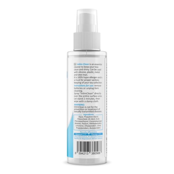 Spray nettoyant pour sextoys IntimClean Toy Cleaner d'Intimateline, 100 ml