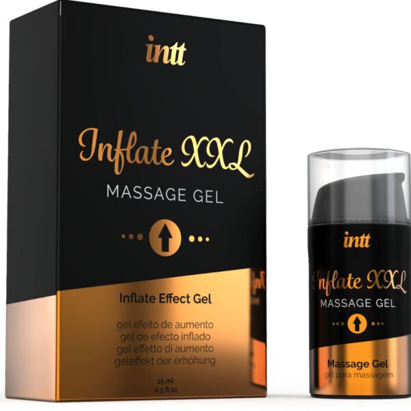 Flacon airless de 15 ml du gel stimulant INTT Inflate XXL
