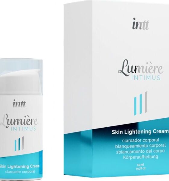 Format de 15 ml de la crème éclaircissante INTT Lumière Intimus