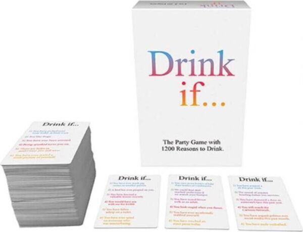 Jeu à boire Kheper Games Drink If avec sa boîte et son dé