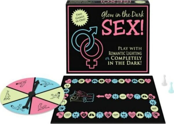 Jeu érotique de plateau Kheper Games Glow in the Dark Sex! avec sa boîte