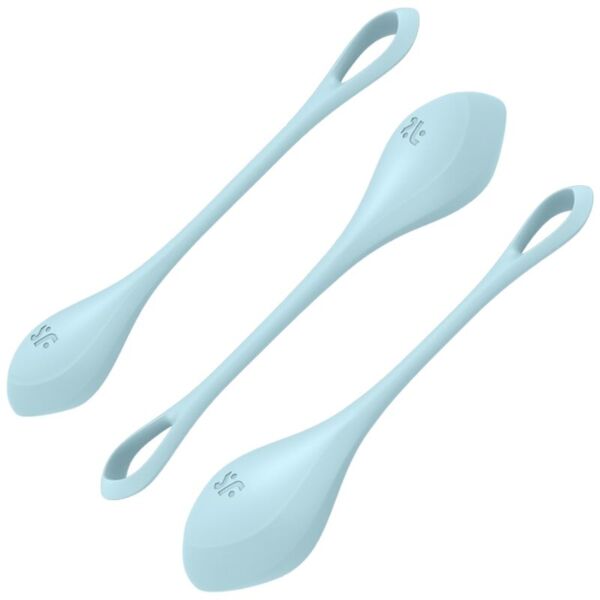 Set de boules de geisha Satisfyer Yoni Power 2 avec ses trois boules de tailles différentes