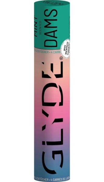 Pack de digues dentaires en latex Sheer Glyde Dams pour le sexe oral