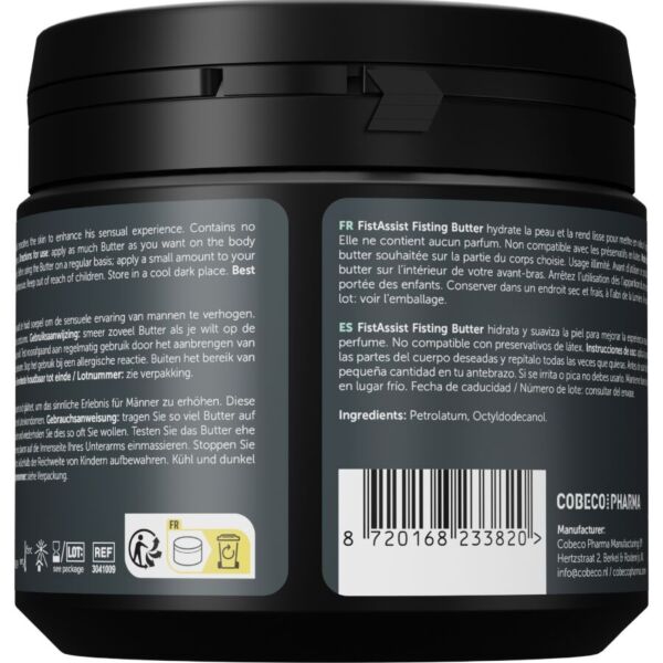 Pot de 500 ml du beurre lubrifiant Cobeco Fist Assist Butter