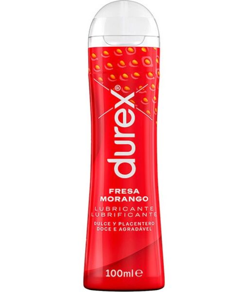 Flacon de lubrifiant Durex Goût Fraise de 50 ml