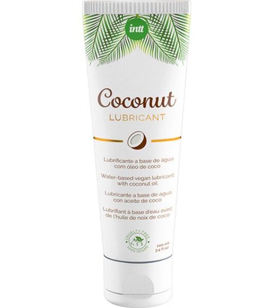 Flacon de 100 ml du lubrifiant à base d'eau INTT Vegan Coconut