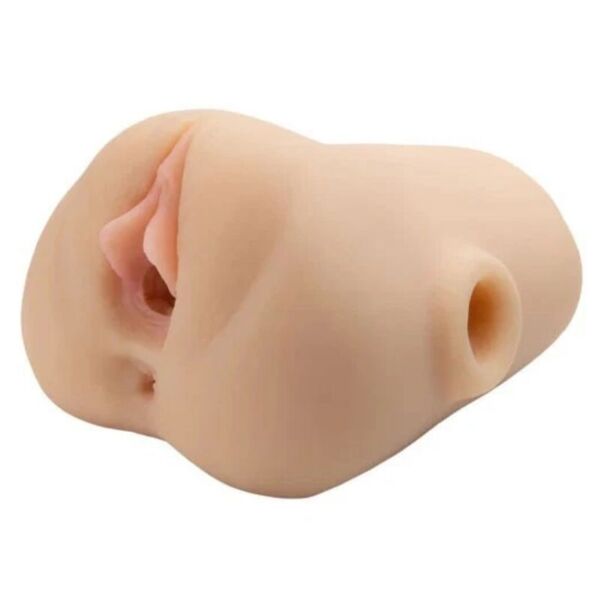 Masturbateur PDX Double Pounder à double entrée, coloris light