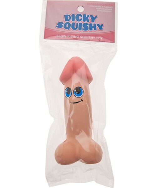 Jouet antistress Kheper Games Dicky Squishy, jouet mou en forme de pénis de couleur chair