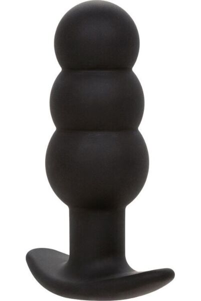 Plug anal vibrant Rock Bottom Beaded Probe de CalExotics, noir et en forme de perles