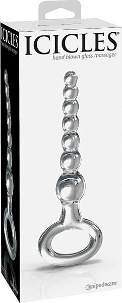Plug anal en verre Pipedream Icicles N. 67