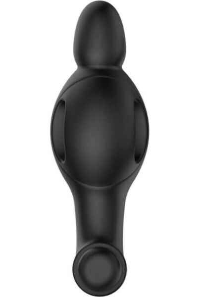 Plug anal vibrant Mr Play en silicone noir mat avec sa capsule vibrante