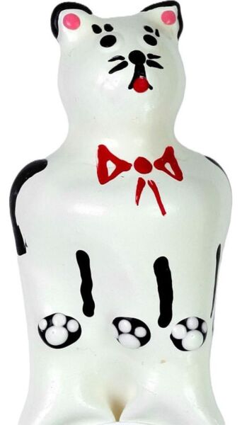 Préservatif farce Condomerie Cat Model XL, peint à la main avec un chat