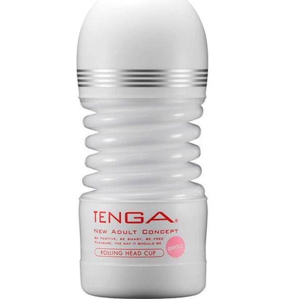 Masturbateur Tenga Rolling Head Cup, à usage unique, en forme d'accordéon