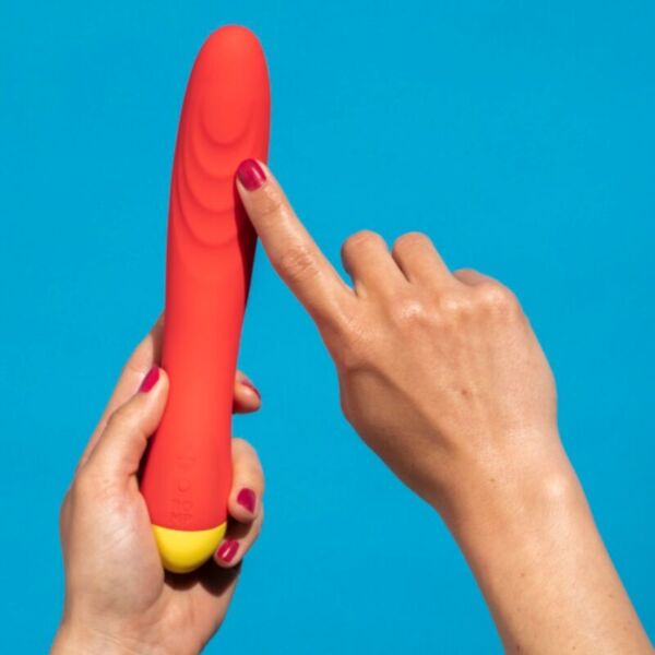 Vibromasseur Romp Hype rouge à tête courbée