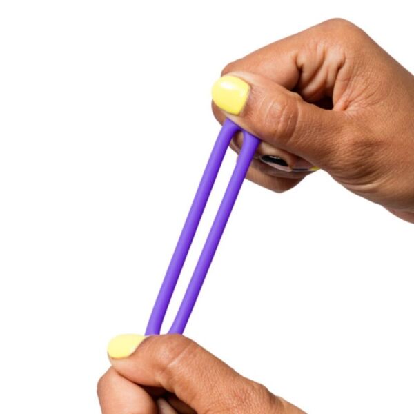 Les trois anneaux péniens ROMP Remix Trio, en silicone violette, en trois tailles